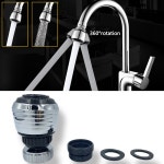 수도꼭지 Frother 믹서 통풍기 용 노즐 물 절약 탭 부착 기관총 주방 분무기 어댑터 필터