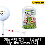 챔프 챔프 공식정품 자마 플라이티 골프티 My Hite 15개 1팩