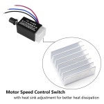 자동차 트럭용 모터 속도 조절기 스위치 선풍기 히터 제어 DC 12V 24V 10 A 1PC