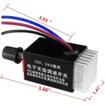 자동차 트럭용 모터 속도 조절기 스위치 선풍기 히터 제어 DC 12V 24V 10 A 1PC