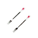 빨간장미 티포크 2P 10세트 손님용포크 디저트포크