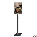 A3 자석부착식 포스터스탠드 2폴 사각 P2-A3QBK