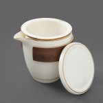 순수 차생활 휴대용 다기세트 4인 여행용 백자 다완