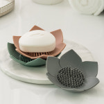 국산 실리콘 욕실 비누받침 홀더거치대 비누곽 비눗갑 플라워 비누 카키