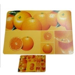 오렌지 식탁 매트 식탁보 매트 테이블 시트 깔개 8P