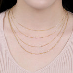 비쥬팝 비쥬팝 베이직 신한 체인 목걸이 68345 4type