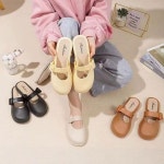 둥근코 말랑 4컬러 여성 고무 뮬 슬리퍼