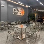 스테인레스 의자 접이식 스테인리스 철제 인테리어 발코니