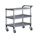 식당카트 서빙카트 이동식 주방 호텔 음식 트롤리 3단 특대 배식카 구르마