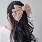 새틴 3단 왕리본핀 유니크 리본헤어핀