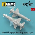 1대48 팝아이 헤브 냅 미사일 - 2개 F-4 F-15 F-16 용 CGRS48-0146 AGM-142 F-111