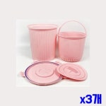 가벼운 음식물 분리 수거함 x3개 음식물분리수거통