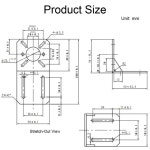 775 모터 마운트 브래킷 750 755 775 795 895 모터용 범용 고정 365 385 390 옵션 1