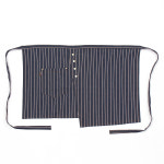 언밸런스 허리 앞치마 스트라이프 셰프 미니앞치마