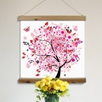 꾸밈 cl469-우드스크롤 60CmX60Cm-행복가득나무일러스트