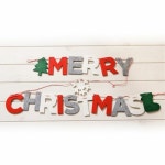 펠트 글자가랜드 크리스마스 트리 리스 장식 소품