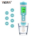 Yieryi TDS EC PH 염분 계량기 ORP H2 S G 온도 수질 모니터 솔루션 수영장 수족관용 비료 저항 테스터