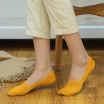 슬림핏 여성용 덧신 5켤레 머스터드 페이스삭스