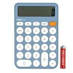 DELI 파스텔 원형버튼 계산기 EM124PK