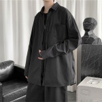 남성 캐쥬얼 루즈핏 심플 데일리 남친룩 카라 셔츠