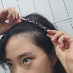 P1 올림머리 클립형 블랙클로버 헤어빗핀