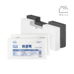 아이에스컴퍼니 위주 리필 위생백 대 100매 2개 서랍정리함 대