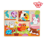 투키토이 애완동물입체퍼즐 원목 교구 635