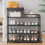 높이 조절 현관 정리대 아기 신발 틈새 보관함 수납장 경량 렉 선반