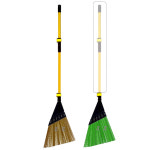 플라텍 커플비-H 빗자루 청소도구 세트 야외청소 도로비 마당비 눈비 낙엽