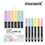 모나미 모나미 에딩슈퍼 파스텔 형광펜 6색세트