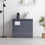 휴지통 수납장 강화유리 상판세트 800 G8185