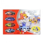 주차장놀이4p세트 오토샵세트 레이싱 주차놀이 미니 미니카 오토샵 레이싱카