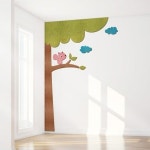 텐바이텐 우드스티커 빅트리 컬러완제품 어린이집인테리어