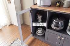 가구산책 다용도 렌지대 수납장 1000 H3512
