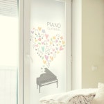 꾸밈 cj659-피아노클래식 유리문시트지
