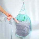 클린홈 접이식 메쉬 빨래바구니 걸이형 빨래통