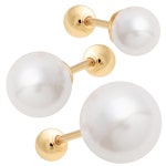 미니아트 골드핀 심플 데일리 진주 베이직 이너컨츠 트라거스 연골 룩 피어싱