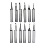 12PCS 구리 납땜 인두 팁 세트 용접 스테이션 도구 I B C D K 936 937 938 969 8586 852D 900M-T