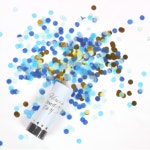 파티꽃가루폭죽 소형 블루믹스 플라워샤워 폭죽