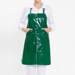 PU 방수 앞치마 공장 정육 주방 식당 앞치마 다크그린