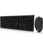 QSENN QSENN MK450 무선 키보드 마우스 세트 블랙
