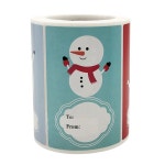 크리스마스 눈사람 친구들 1롤 250개