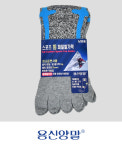 용신 신사 충격완화 스포츠 통 파일 신사 발가락 양말
