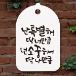 뭉키데코 캘리안내간판 30 116 난 특별해 딱 너만큼