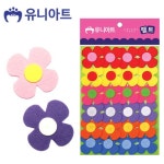 유니아트 펠트 데코꽃 소 24pcs P0000CMI