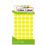 유니온 스티커 원형 단색 지름16mm 15매입 UL-2301Y