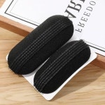 고데기 없이 볼륨업 똑딱핀 2P 정수리 보정 헤어핀 블랙2P 1세트