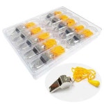 스텐 호루라기 1박스 10개 운동 스포츠 심판 호신용