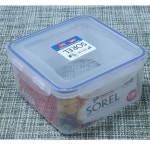 밀폐 용기 반찬통 냉장고 정리 보관통 정사각 1 25L
