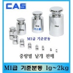 CAS M1급 기준분동 1g 500g 원형 저울추 교정성적서 발급가능 별도 20g 1개